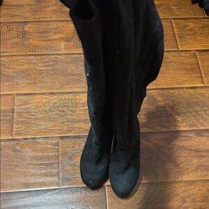 Kardashian Kollection Black Over the Knee Boots